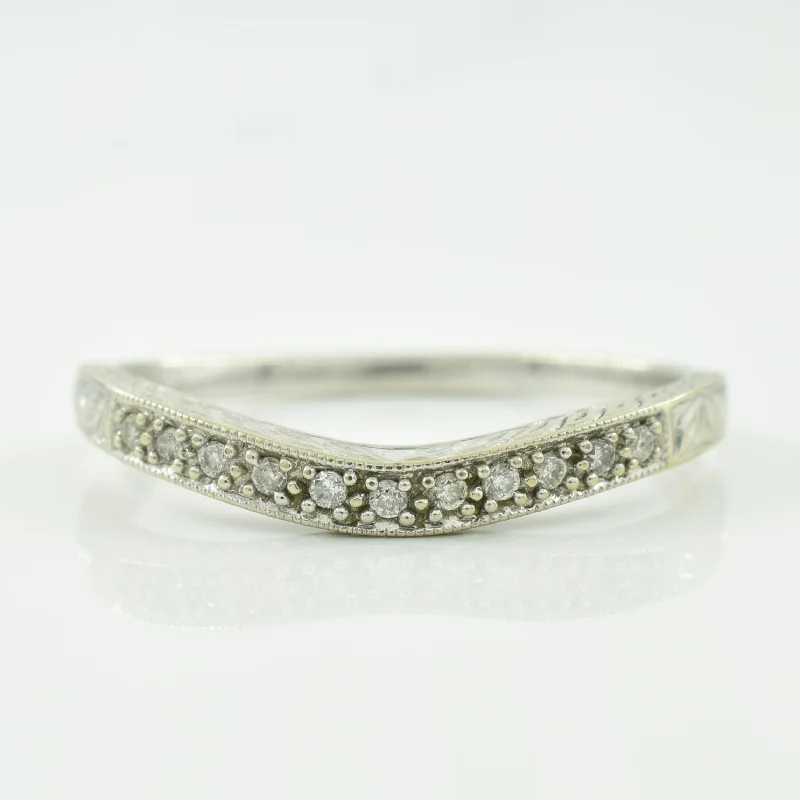 Chevron Diamond Ring | 0.10ctw | SZ 10 |