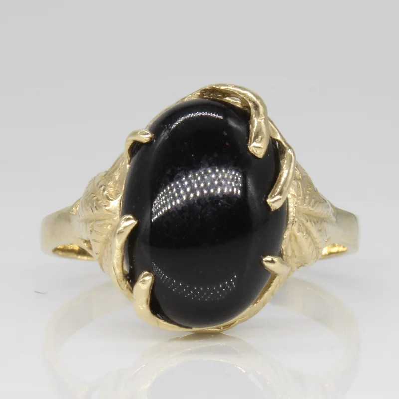 Onyx Cocktail 14k Ring | 4.00ct | SZ 9.75 |