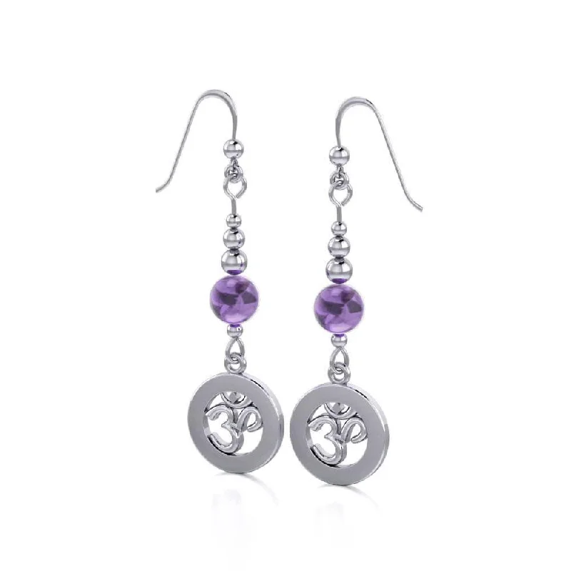 unique earrings for women -The Om ~ Spiritual Mystical TER137