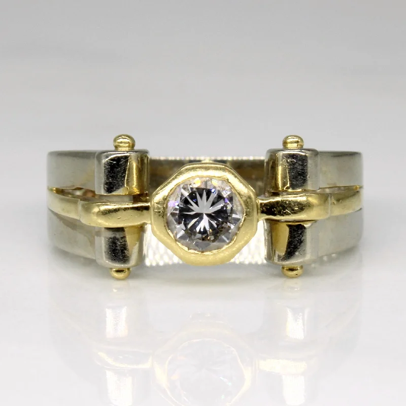 Bezel Set Diamond Ring | 0.40ct | SZ 6.25 |