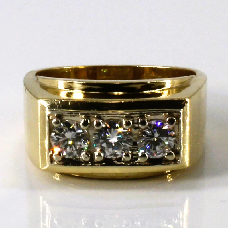 Three Stone Diamond Ring | 0.78ctw | SZ 8.25 |