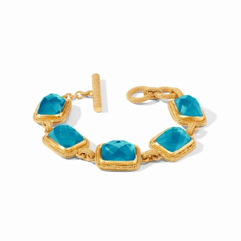 trendy charm bracelets for women -London Blue Cheval Stone Bracelet