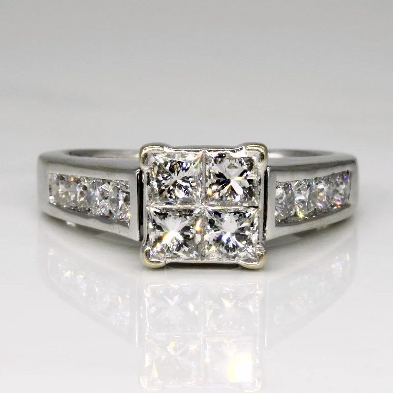 Princess Cut Diamond Engagement Ring | 1.76ctw | SZ 7.5 |