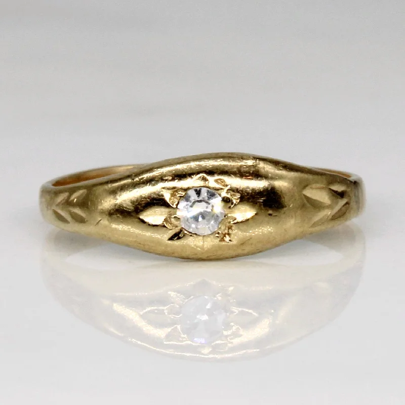 Illusion Set Diamond Ring | 0.03ct | SZ 2.25 |