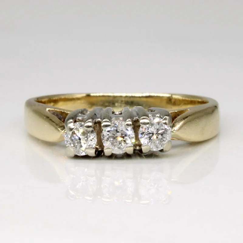 Three Stone Diamond Ring | 0.25ctw | SZ 4 |