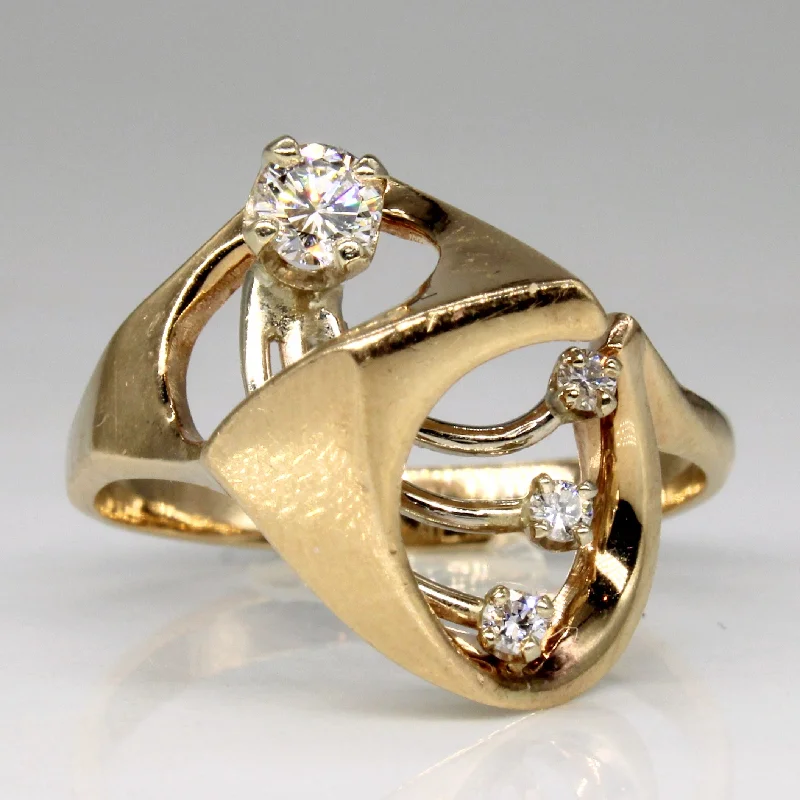 Diamond Abstract Ring | 0.25ctw | SZ 9 |