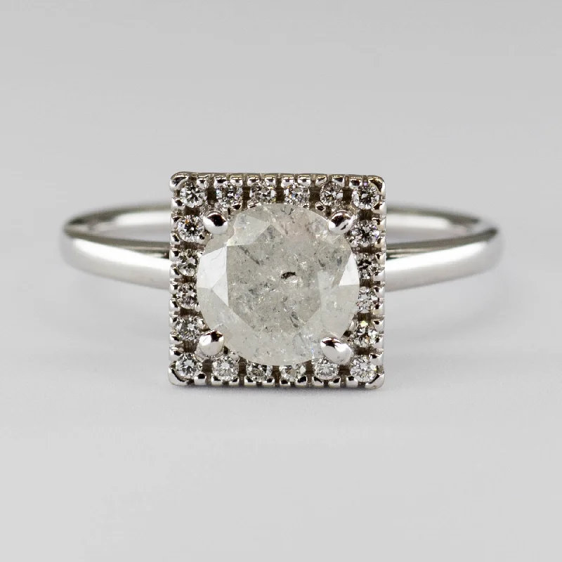 Halo Diamond Ring | 1.53ctw | SZ 7 |