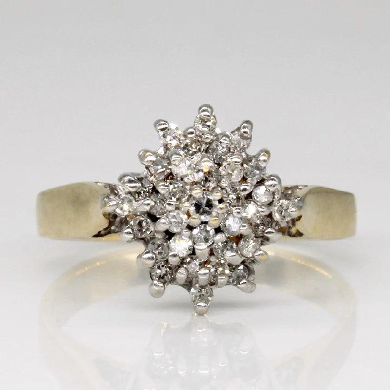 Diamond Cluster Ring | 0.17ctw | SZ 7.25 |