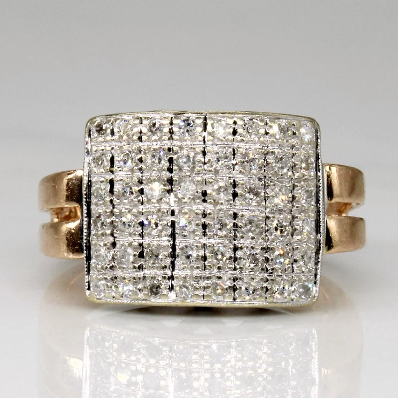 Pave Set Diamond Ring | 0.24ctw | SZ 5.75 |