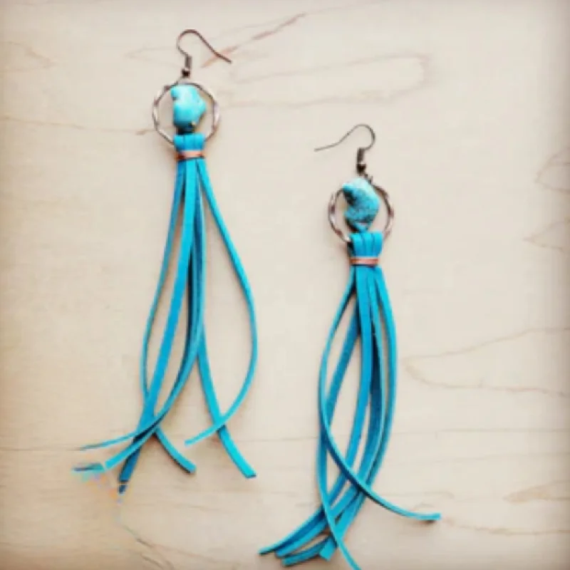 TURQUOISE WITH DARK TURQUOISE TASSEL