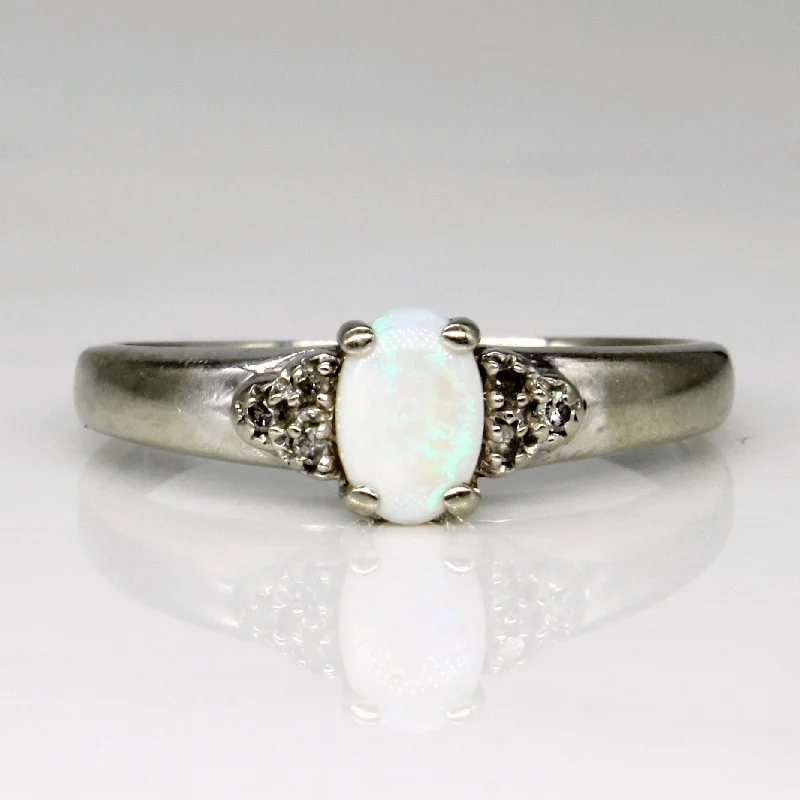 Opal & Diamond Ring | 0.25ct, 0.03ctw | SZ 5.75 |