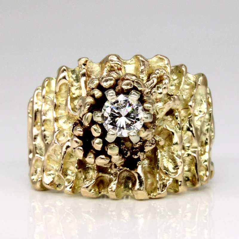 High Set Diamond Cocktail Ring | 0.33ct | SZ 6.5 |