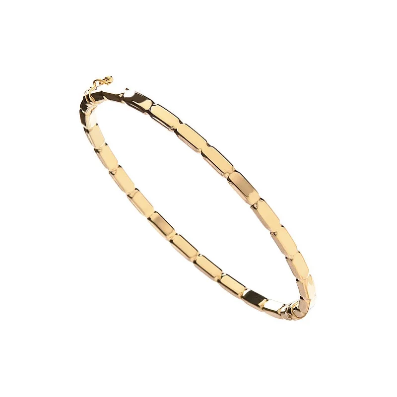 colorful bangles for women -9K Yellow Gold Fancy Bangle