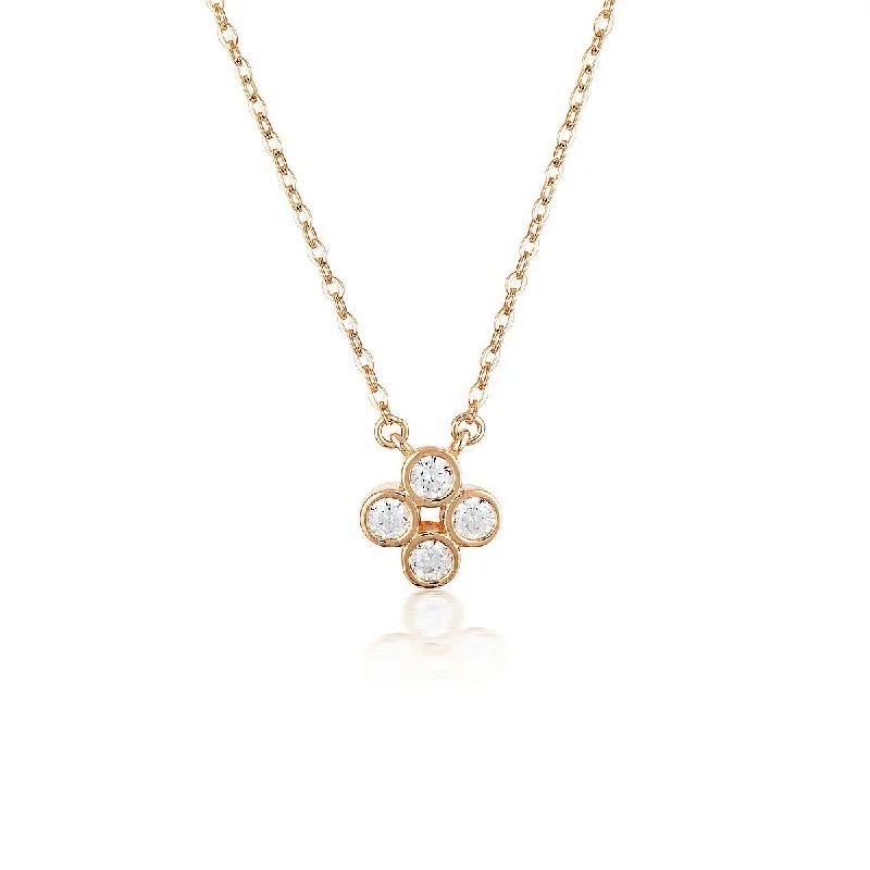 luxury fashion necklaces for women -Georgini Stellar Lights Rose Gold Twinkle Necklace