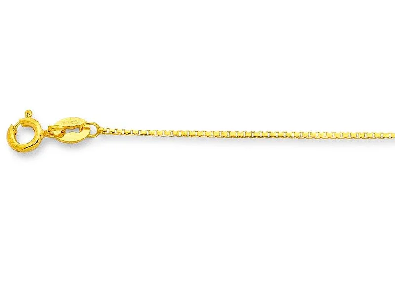 pendant necklaces for women -9ct Yellow Gold 40cm Chain Necklace