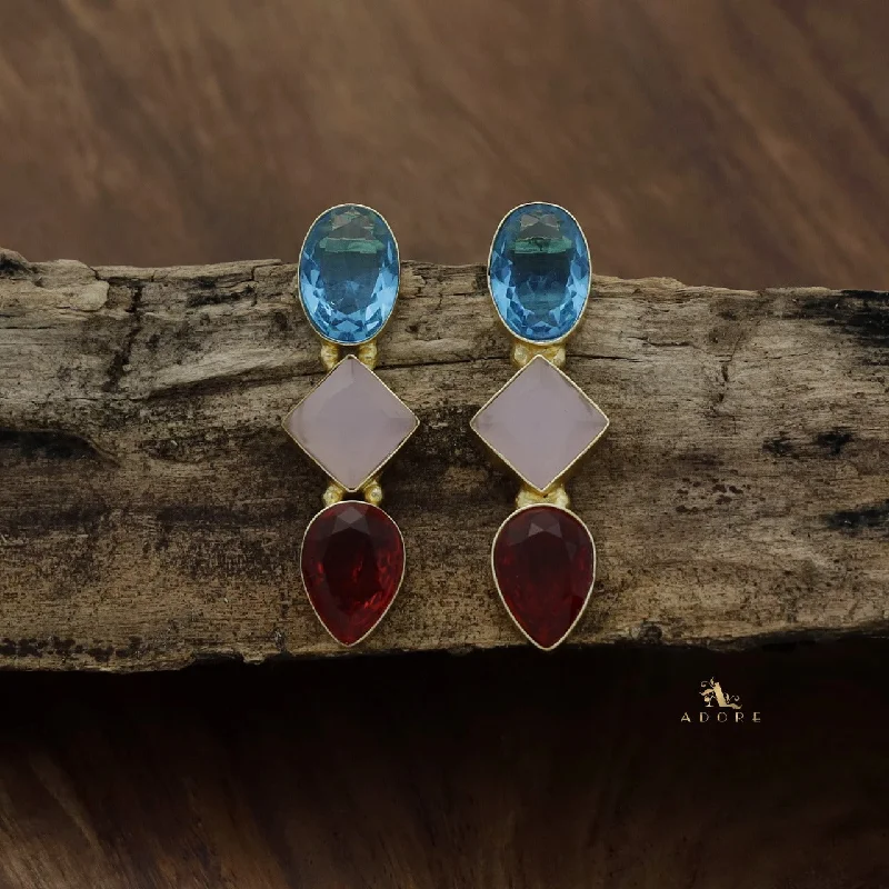 luxury gemstone earrings for women -Glossy Akshita Earring