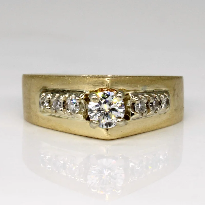 High Set Diamond Ring | 0.26ctw | SZ 4.5 |