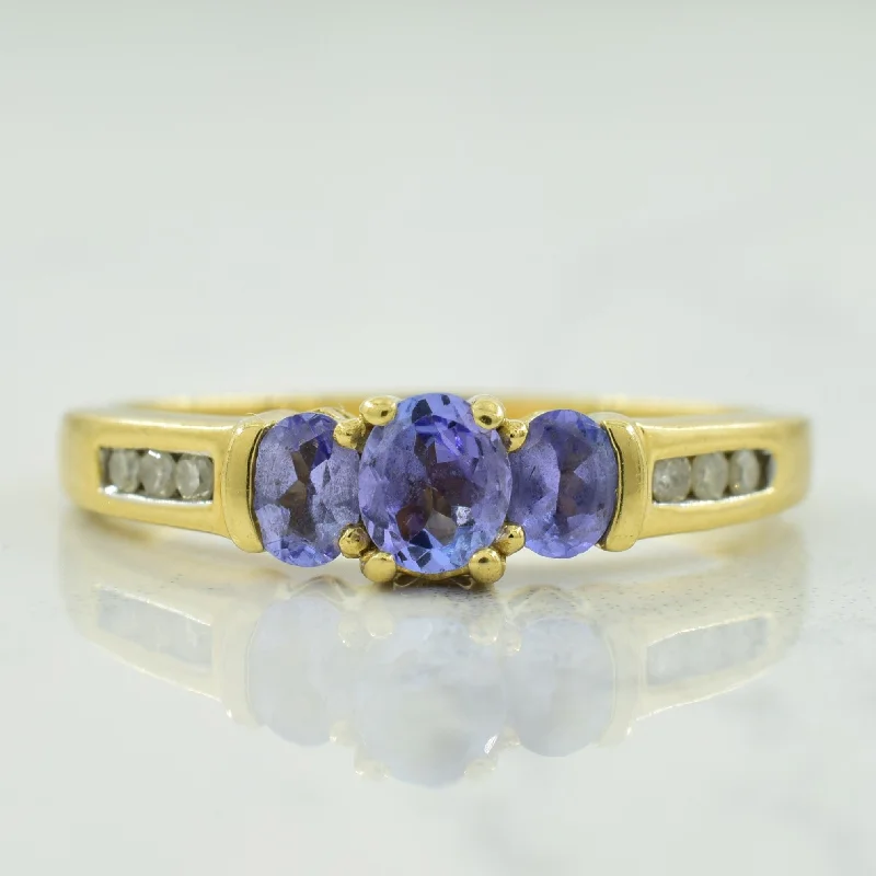 Tanzanite & Diamond Ring | 0.55ctw, 0.06ctw | SZ 9 |