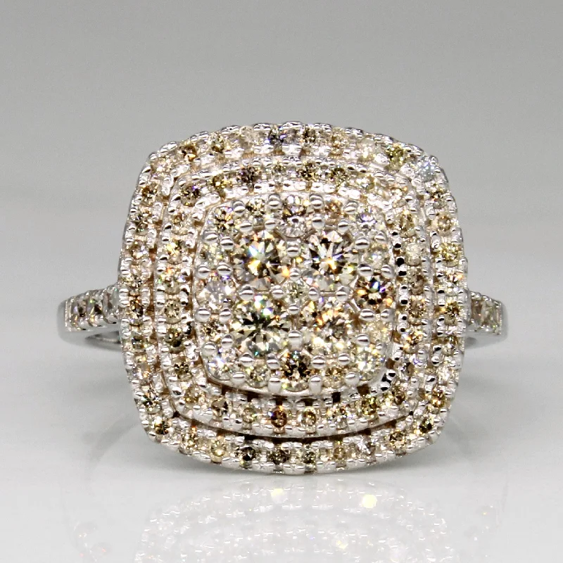 Diamond Cluster Set Ring | 1.00ctw | SZ 6.75 |