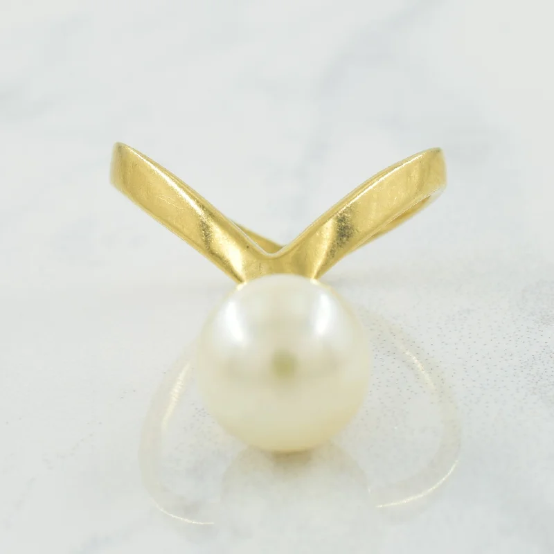 Chevron Pearl Ring | 4.20ct | SZ 3.75 |