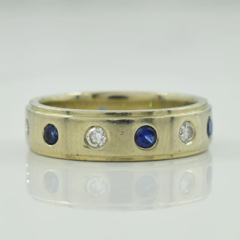 Sapphire & Diamond Band | 0.28ctw, 0.24ctw | SZ 5.5 |