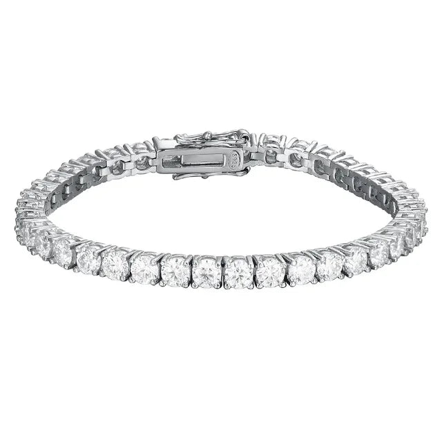 women’s cuff bangles -4mm Diamond Tennis Bracelet