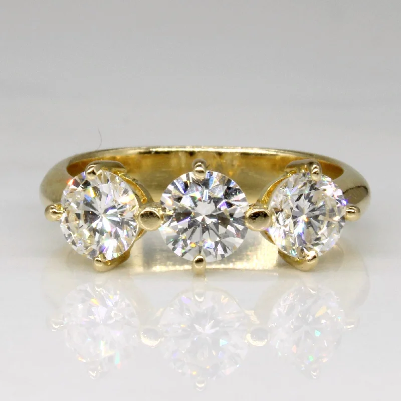 Three Stone Diamond Ring | 1.30ctw | SZ 5 |