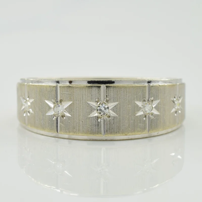 Diamond Starburst Ring | 0.05ctw | SZ 8.5 |