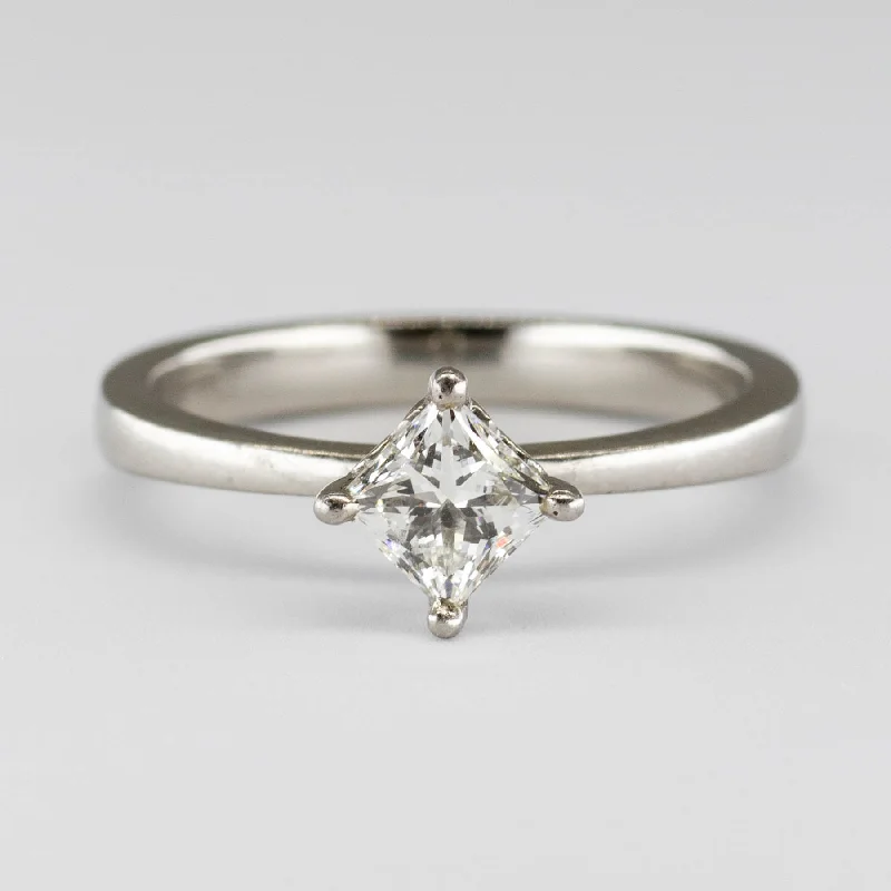 Solitaire Diamond Set Princess Canadian Diamond Ring | 0.60ct | SZ 6.5 |