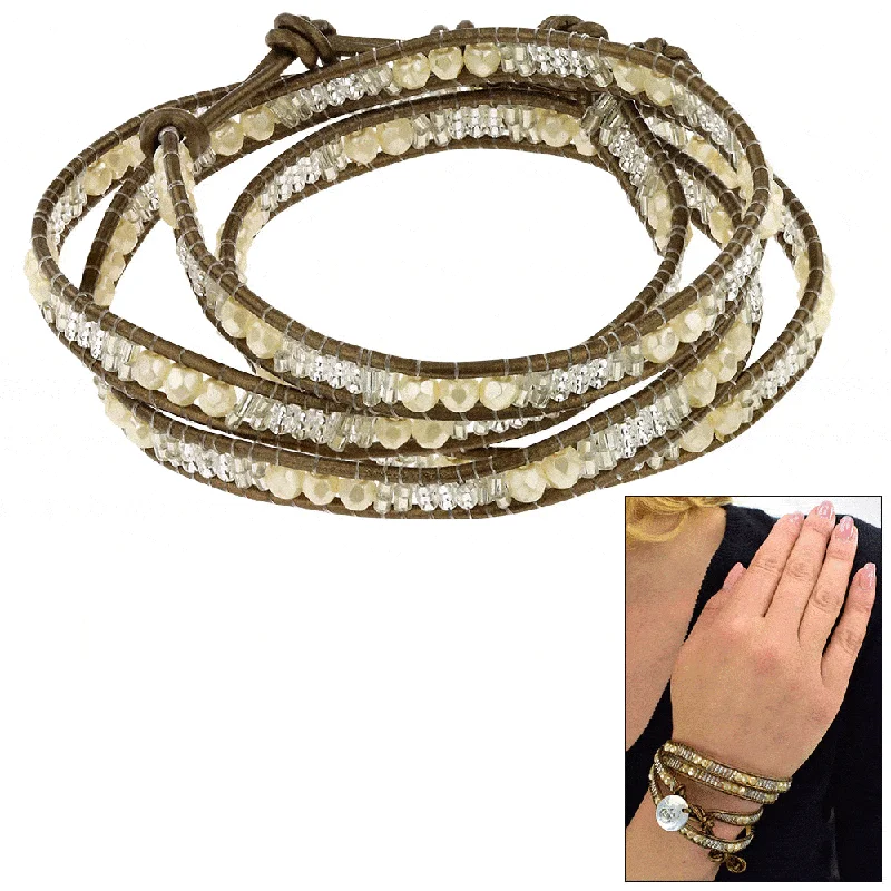 women’s stretch bracelets -Sasa Urban Bling Wrap Bracelet