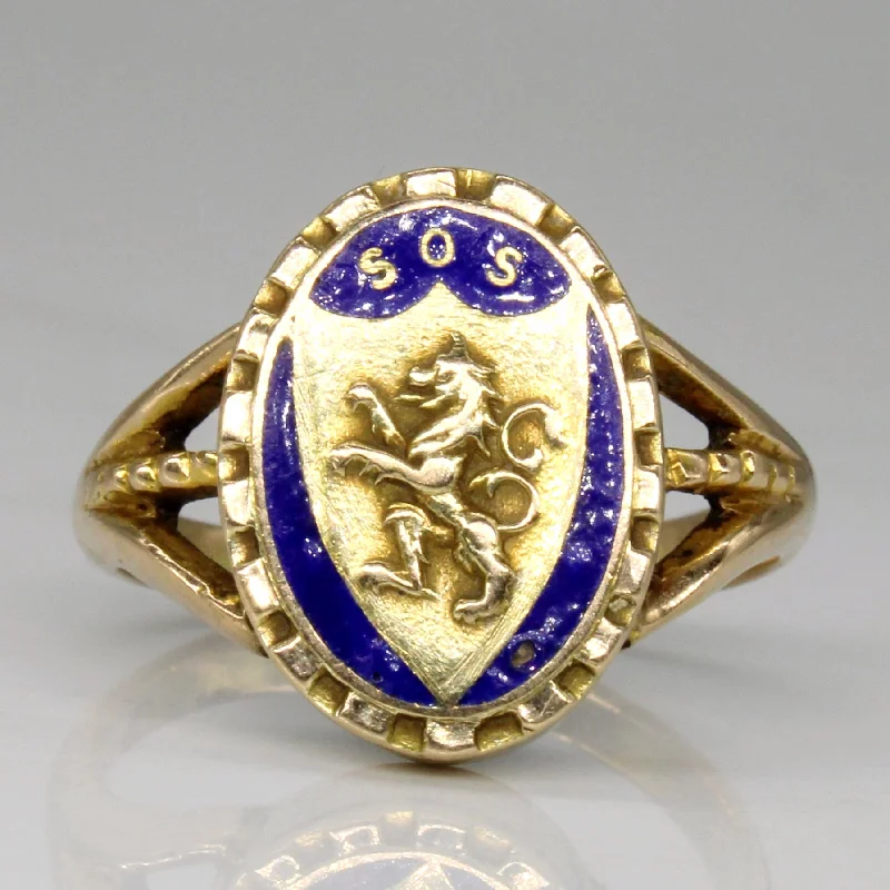 10k Yellow Gold Lion Ring | SZ 6 |