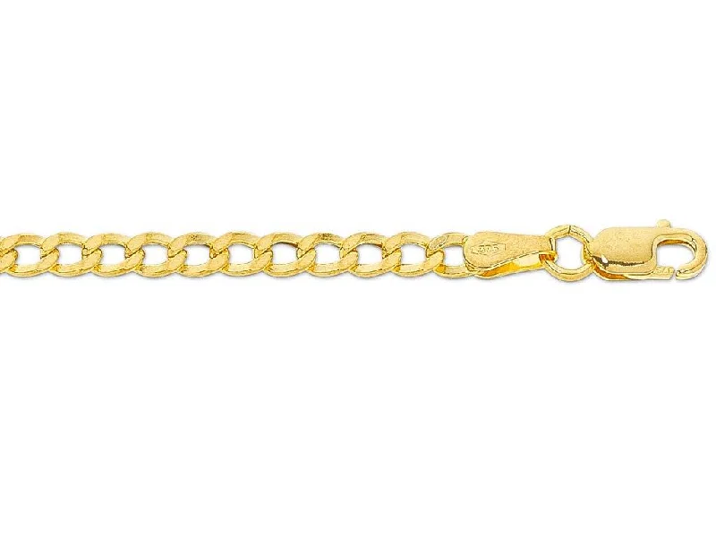 crystal necklaces for women -9ct Yellow Gold 55cm Chain Necklace