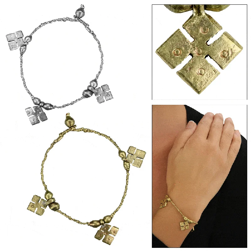 men’s and women’s matching bracelets -Ethiopian Yabe Cross Bracelet