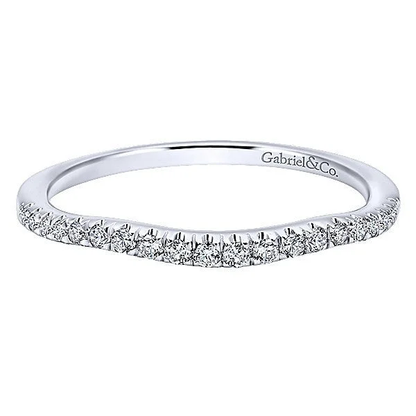 diamond wedding rings -Split Prong Contoured Diamond Band .14 Cttw 14K Gold  202B