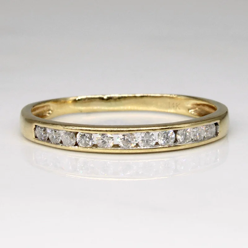 Channel Set Diamond Ring | 0.22ctw | SZ 8 |