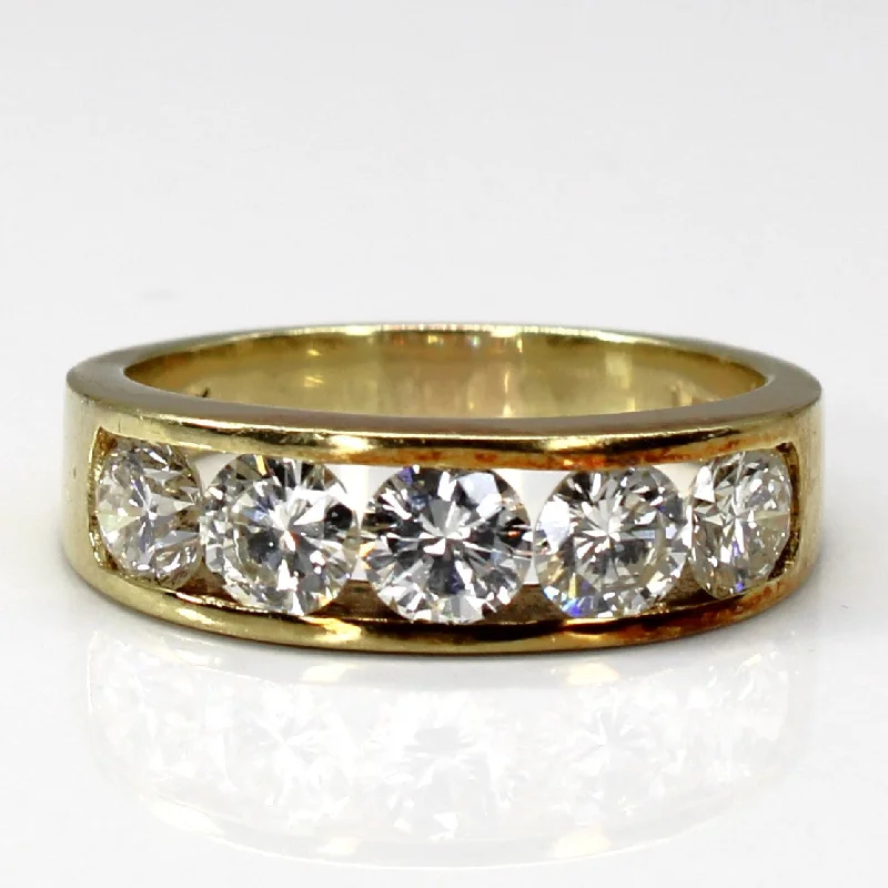 diamond wedding rings -Channel Set Diamond Band | 1.79ctw SI1/2 I | SZ 7.75 |