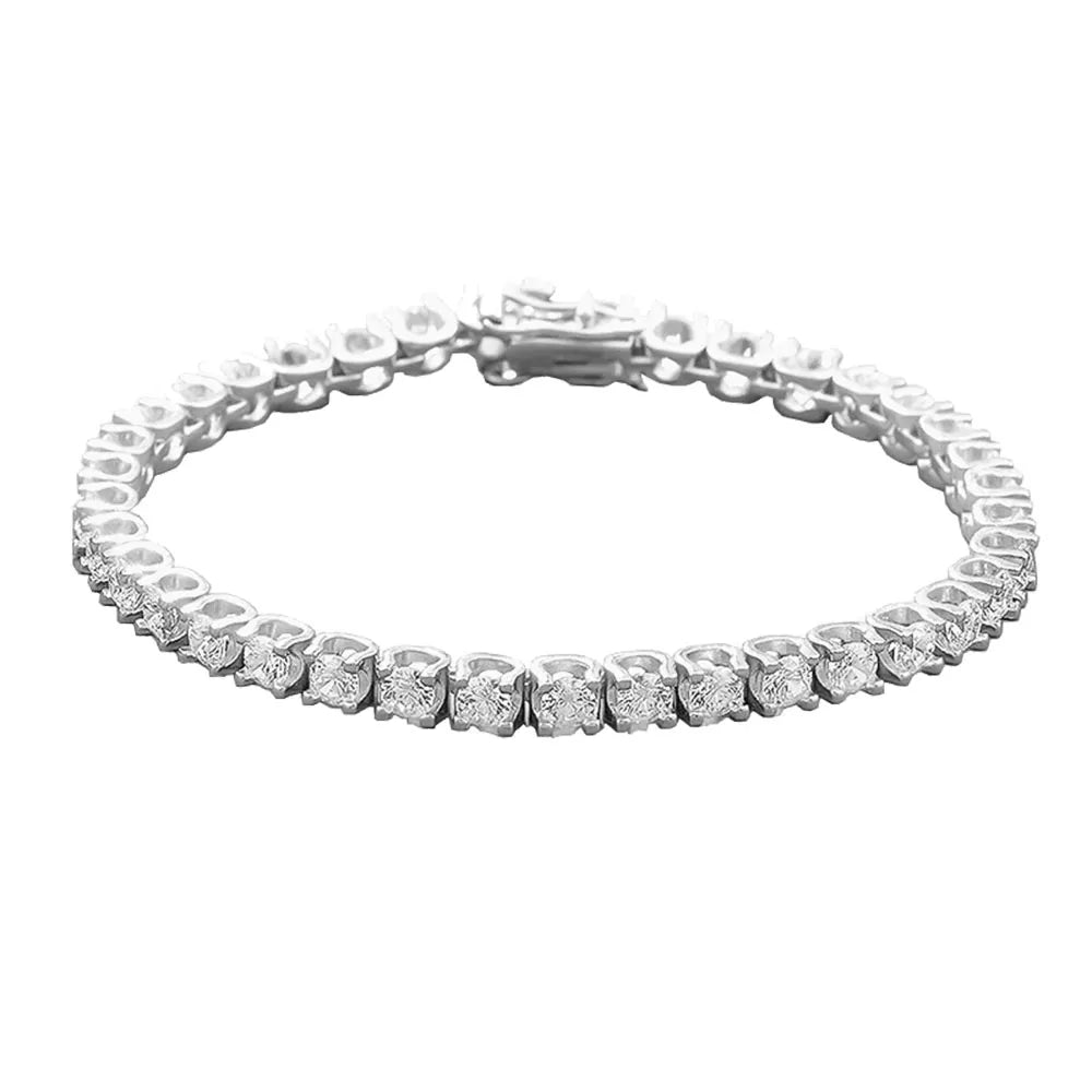 handmade bangles for women -3.5mm Diamond Horn Tennis Bracelet