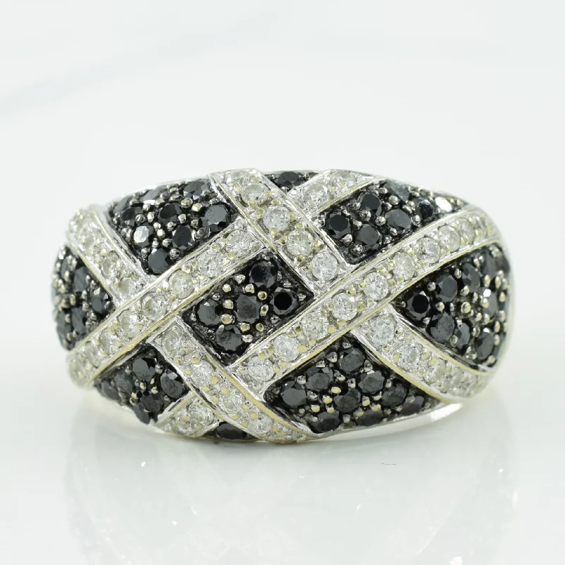 Natural & Black Diamond Ring | 1.02ctw | SZ 7 |