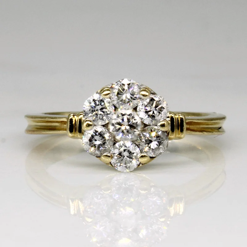 Diamond Cluster Ring | 0.75ctw | SZ 5.75 |