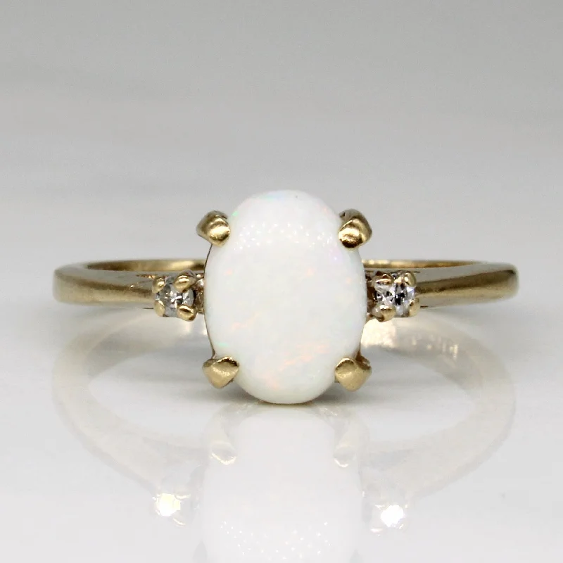 Opal & Diamond Cocktail Ring | 0.75ct, 0.02ctw | SZ 4.75 |