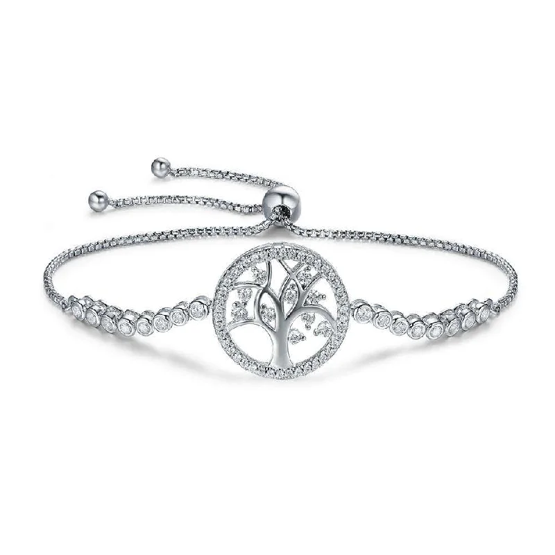 women’s gold-plated bangles -Tree of Life Bolo Bracelet