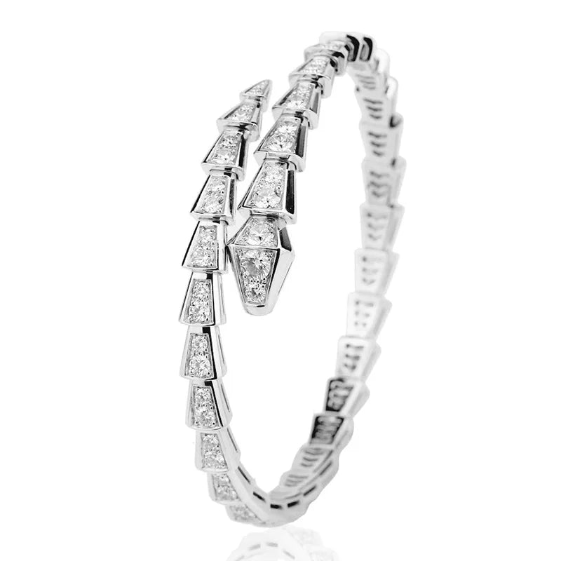 chunky bangles for women -Exquisite Round Cut Diamond Bangle