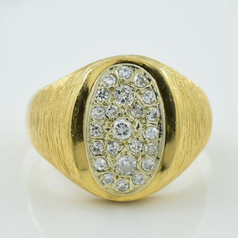 Diamond Cluster Cocktail Ring | 0.50ctw | SZ 11.5 |