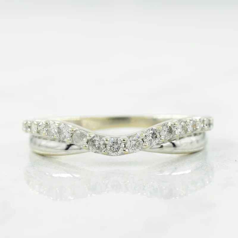 Diamond Chevron Ring | 0.18ctw | SZ 6.75 |