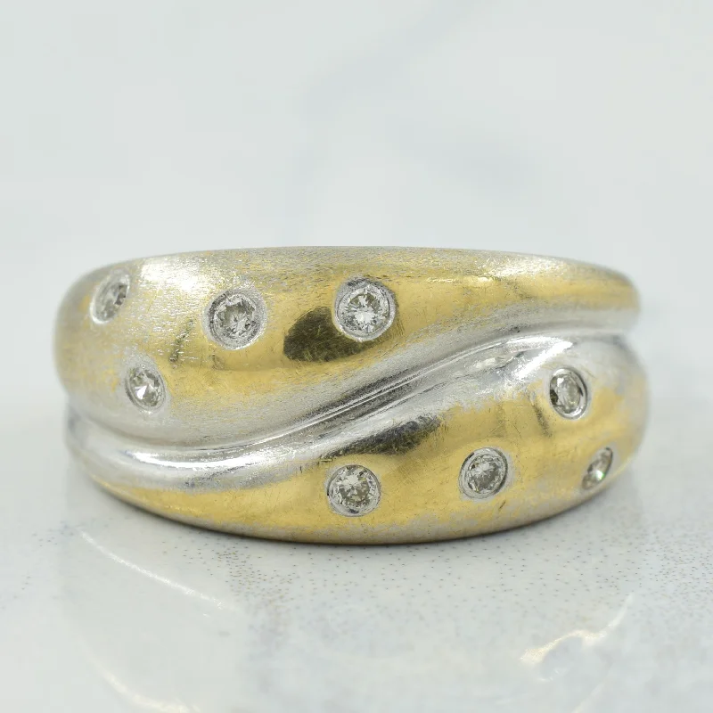 Flush Set Diamond Ring | 0.10ctw | SZ 6.75 |