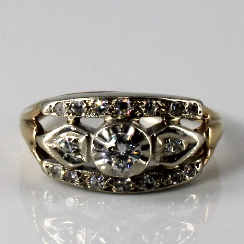 Open Work Diamond Ladies Ring | 0.39ctw | SZ 6 |