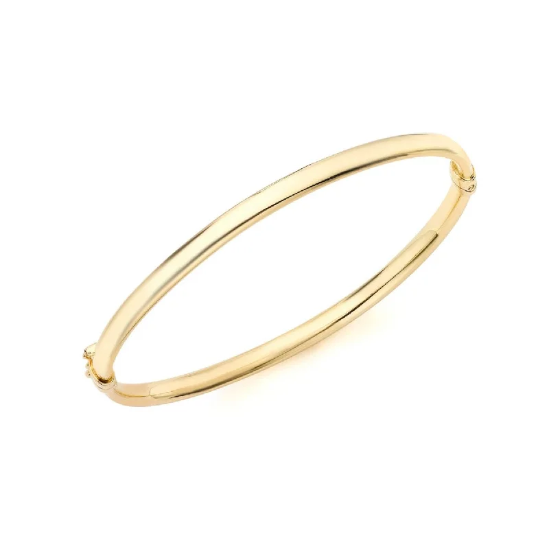 women’s tennis bracelets -9K Yellow Gold Children's Plain Bangle