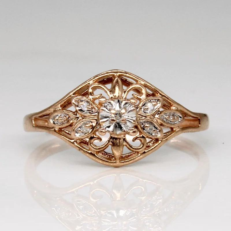 Diamond Lattice Ring | 0.02ctw | SZ 6.25 |