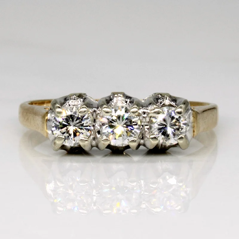 Three Stone Diamond Ring | 0.50ctw | SZ 6.5 |