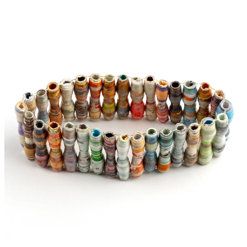 women’s braided bracelets -Recycled Plastic Beaded Bracelet